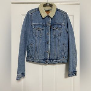 Levi’s Denim Jacket, Sherpa Interior, Size S